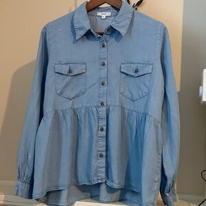 Mine Light Blue Button-Down Shirt